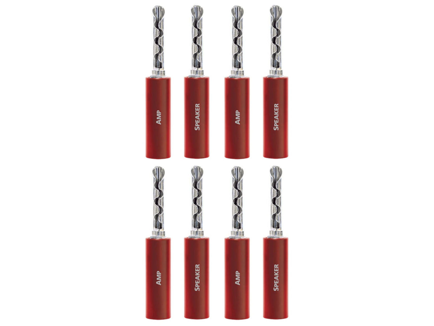 AUDIOQUEST Suregrip 100 BFA/Banane Silver (lot de 8)