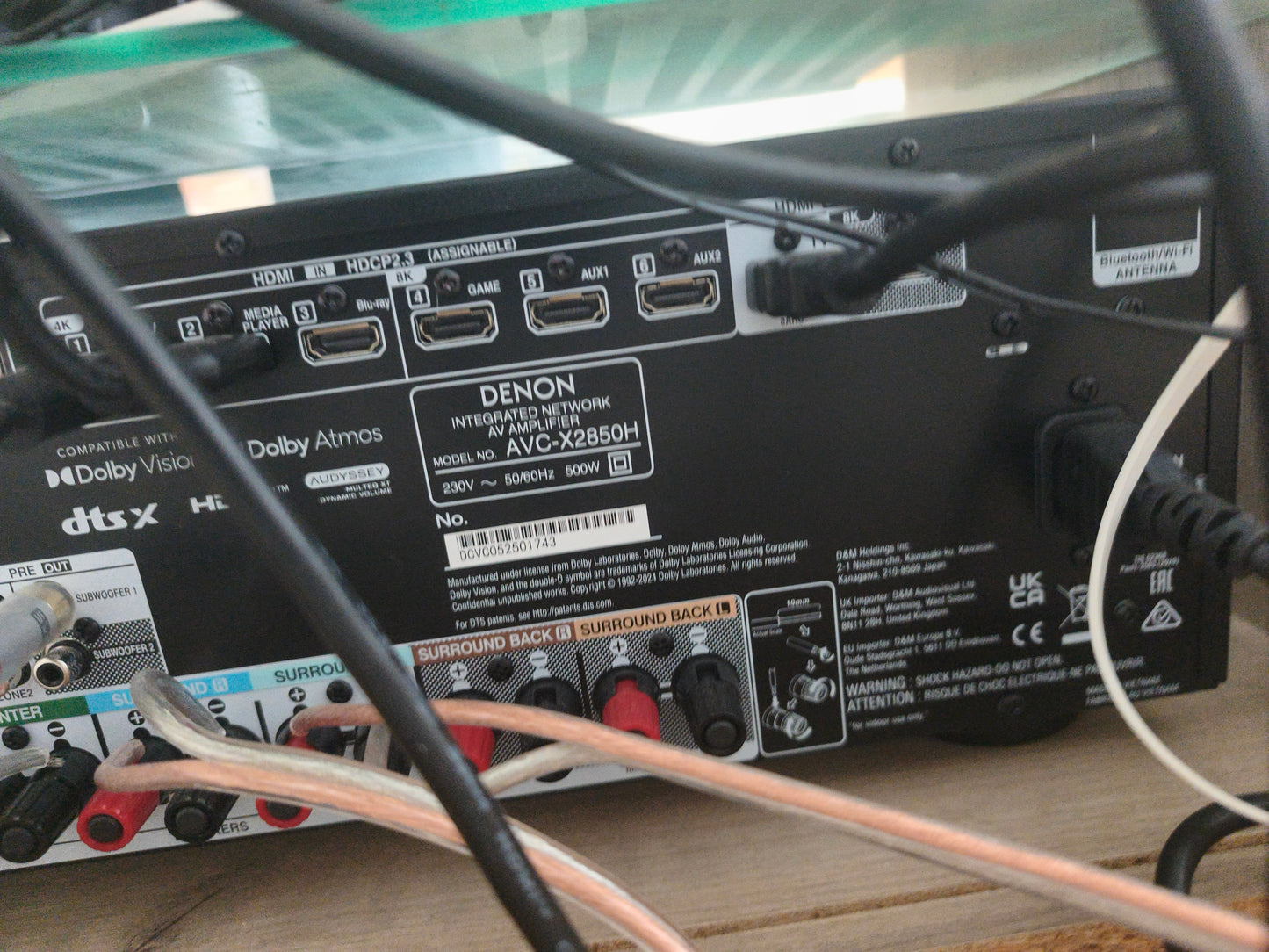 Amplificateur Denon avc x2850h