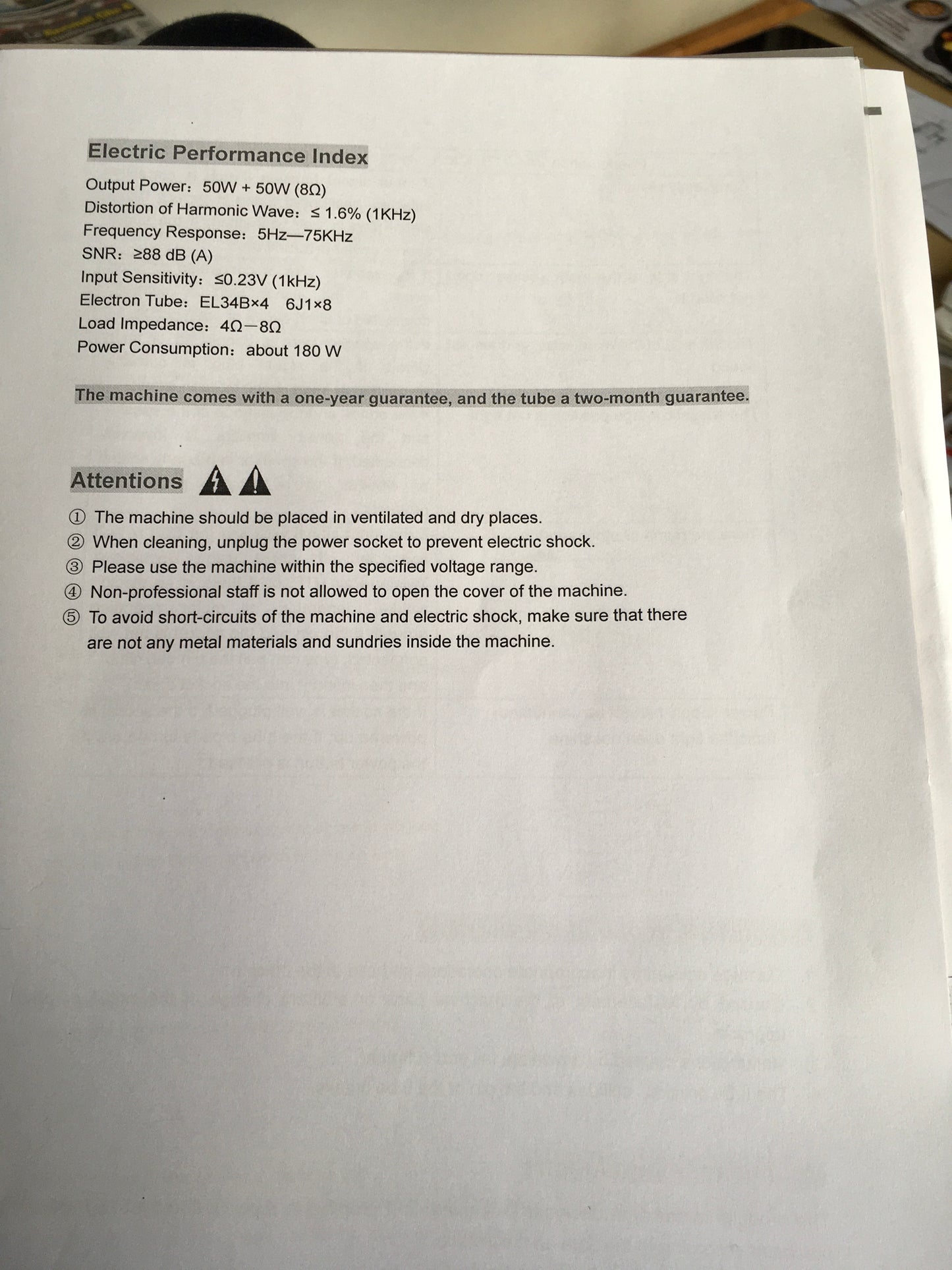 Ampli tubes Pier Audio MS 480 SE