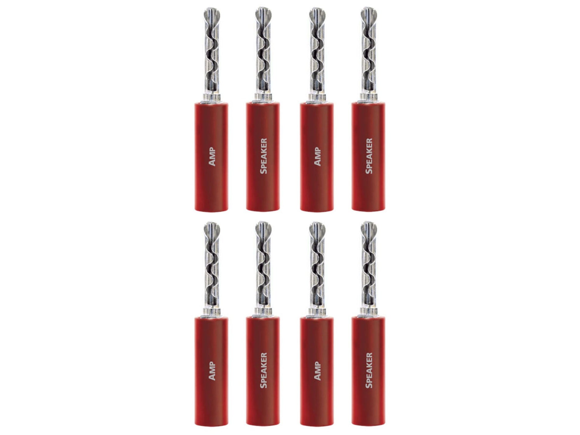 AUDIOQUEST Suregrip 100 BFA/Banane Silver (lot de 8)