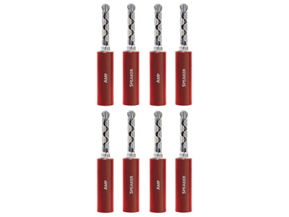 AUDIOQUEST Suregrip 100 BFA/Banane Silver (lot de 8)