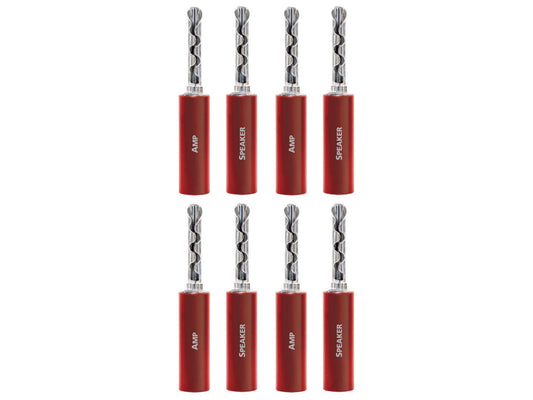 AUDIOQUEST Suregrip 100 BFA/Banane Silver (lot de 8)