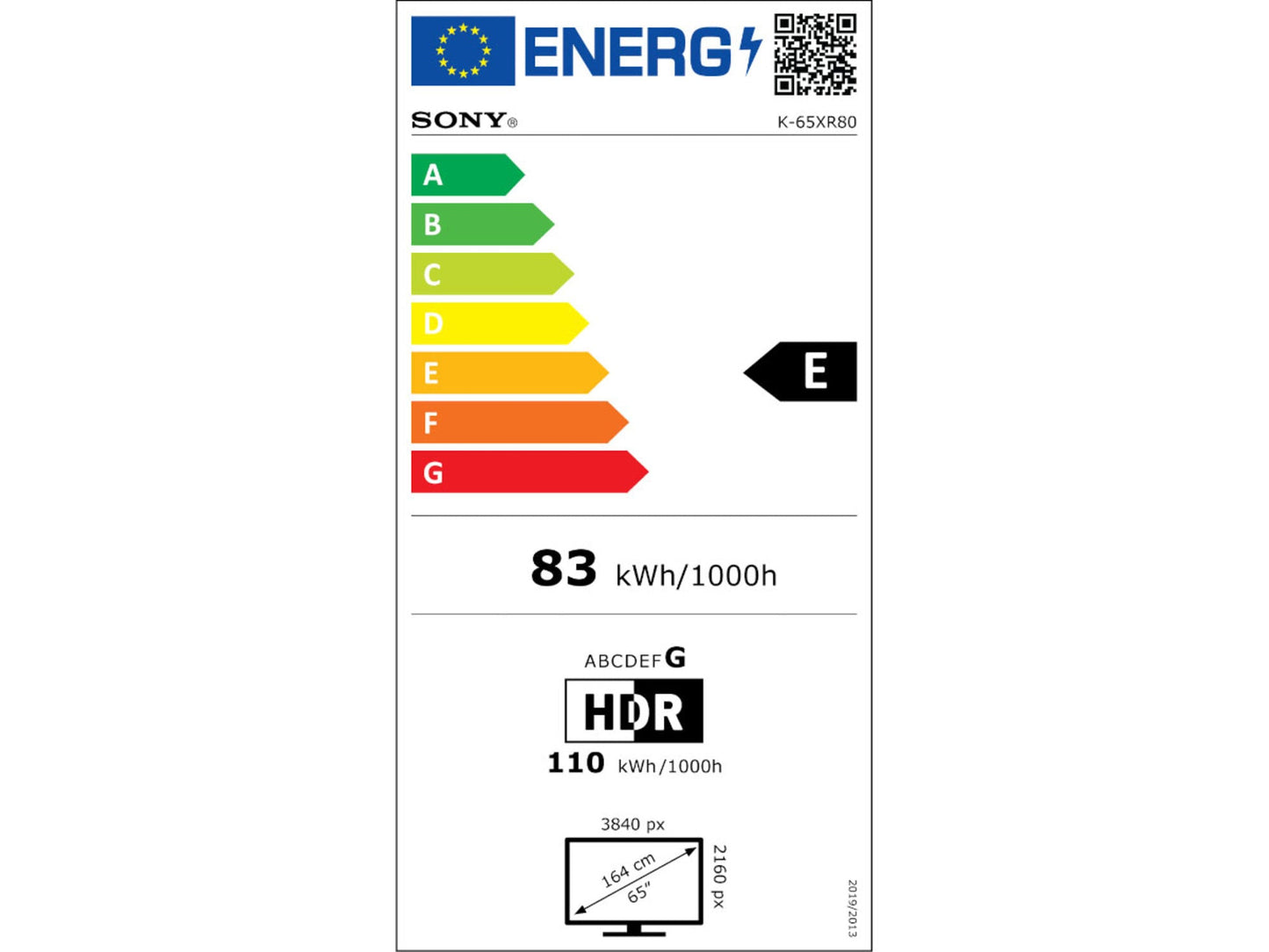 SONY 65 BRAVIA 8 (K-65XR80)